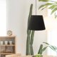 thumbnail image 1 of unbranded 1Ud Table Light Shade Negro En Velour Ideal Para Y Uso, 1 of 6
