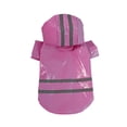 thumbnail image 3 of Poncho impermeable para perros, impermeable para la nieve, impermeable de cuero PU con tiras reflectantes, 3 of 6