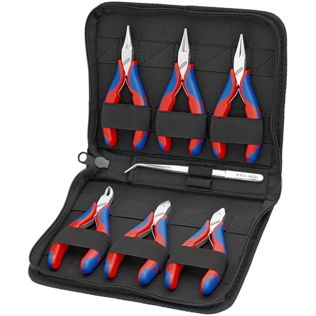 KNIPEX 00 20 16 Estuche con pinzas para electrónica Con herramientas para trabajos en componentes electrónicos