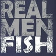 thumbnail image 3 of CafePress - REAL MEN FISH WHITE Long Sleeve Dark T Shirt - Long Sleeve Dark T-Shirt, 3 of 4