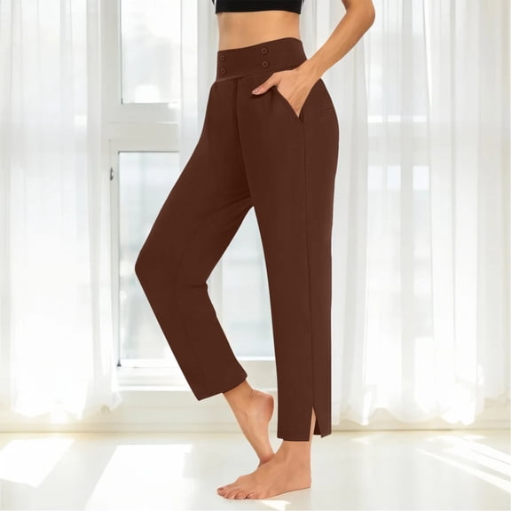 Womens Sweatpants Pants for Women High Waisted Crop Work Pants Summer Casual Slacks Yoga Dress Pant Fashion Clothing