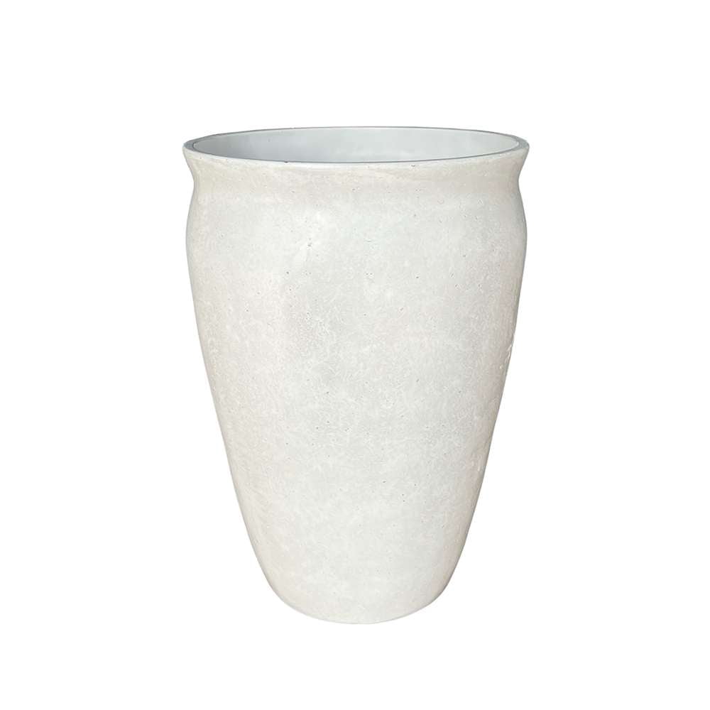 Better Homes & Gardens 14inch Hawthorn Planter Gypsum with Modern Design for Indoor Outdoor Plant