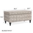 thumbnail image 3 of Homebeez Storage Ottoman Bench with Hinged Lid,Footrest Stool, Coffee Table for the Living Room, Bedroom and Kids Room, 3 of 5
