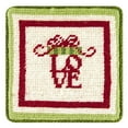 thumbnail image 2 of Love Hope Noel Peace Petit Point Coaster 4" x 4", 2 of 4