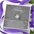thumbnail image 4 of Pregnant Mom Mothers Day Gift, To Mommy From Bump, New Mommy Necklace, New Mom Gift, Mom To Be, Pregnancy Gift, Gender Reveal Ideas, Necklaces with Meaningful Messages Card Inside, 4 of 6