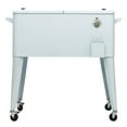 thumbnail image 1 of Permasteel Outdoor 80 Qt Patio Cooler – White, Rolling Cooler - 110 Cans, 1 of 4