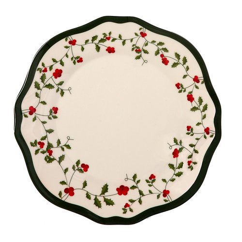 Melange Holiday Berry 100pct Melamine Dinner Plate (Set of 6)