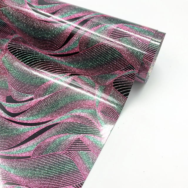 PEONAVET The Sticker Glitter Powder Heat Transfer Film Heat Transfer Vinyl Clothing DIY Printing