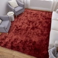 thumbnail image 3 of Feizy Indochine Modern Solid, Red/Orange, 7'6" x 9'6" Area Rug Sheen Fade Resistant Luxury & Glam Floor Rug for Living room Bedroom, 3 of 10