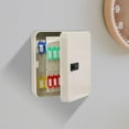thumbnail image 4 of Key Box Wall Mount with Combination Lock, Key Organizer, Security Locking Key Cabinet, Storage Box with Code, Key Management Cabinet White 48 hook, 4 of 10