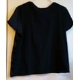 thumbnail image 3 of Alfani DEEP BLACK Women's Plus Size Mixed-Media Pocket Top, US 1X, 3 of 4