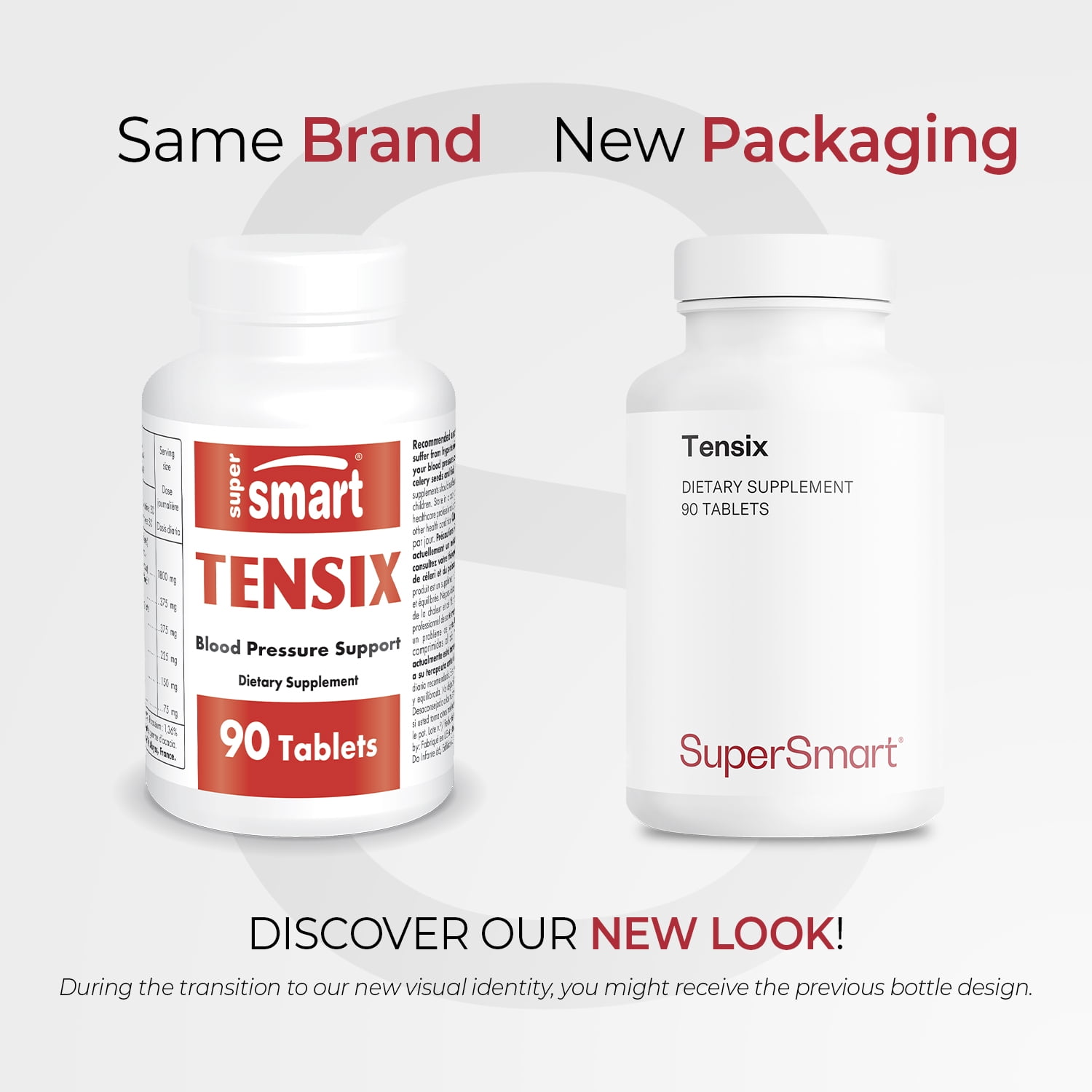 SuperSmart Tensix (Advanced Formula) - with Hawthorn Extract, Potassium, Fish Peptides - Synergistic Action Supplement | Non-GMO & Gluten Free - 90 Tablets