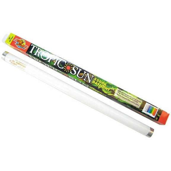 Zoo Med Tropic Sun 5500K Daylight T8 Fluorescent Bulb [] 18" - 15 watt