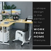 72x72x31 L Shape Sit/Stand Electric Desk