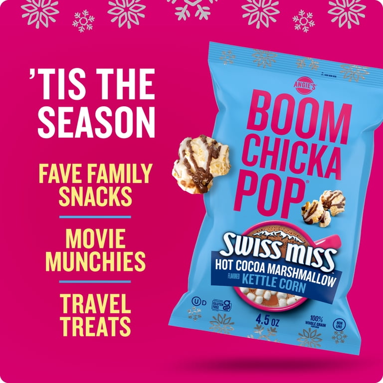 Angie's BOOMCHICKAPOP Kettle Corn, 4.5 oz, Hot Cocoa Marshmallow