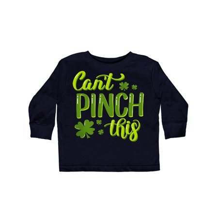 

Inktastic St. Patrick s Day Can t Pinch This Hand Lettering Gift Toddler Boy or Toddler Girl Long Sleeve T-Shirt