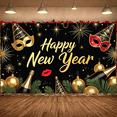 thumbnail image 4 of Decorative Design New Year Banner Festive Theme Celebration Banner for Holiday Event Indoor Decoration Party Backdrop, 4 of 9