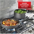 thumbnail image 3 of T-fal Dishwasher Safe Cookware Fry Pan with Lid Hard Anodized Titanium Nonstick, 12-Inch, Black, 3 of 6