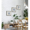 thumbnail image 4 of Leaves Wooden Wall Art Plant: Natural Botanical Print on Rustic Wood Artworks Painting Framed for Dinging Room (12”x 12”x 3 Panels), 4 of 6