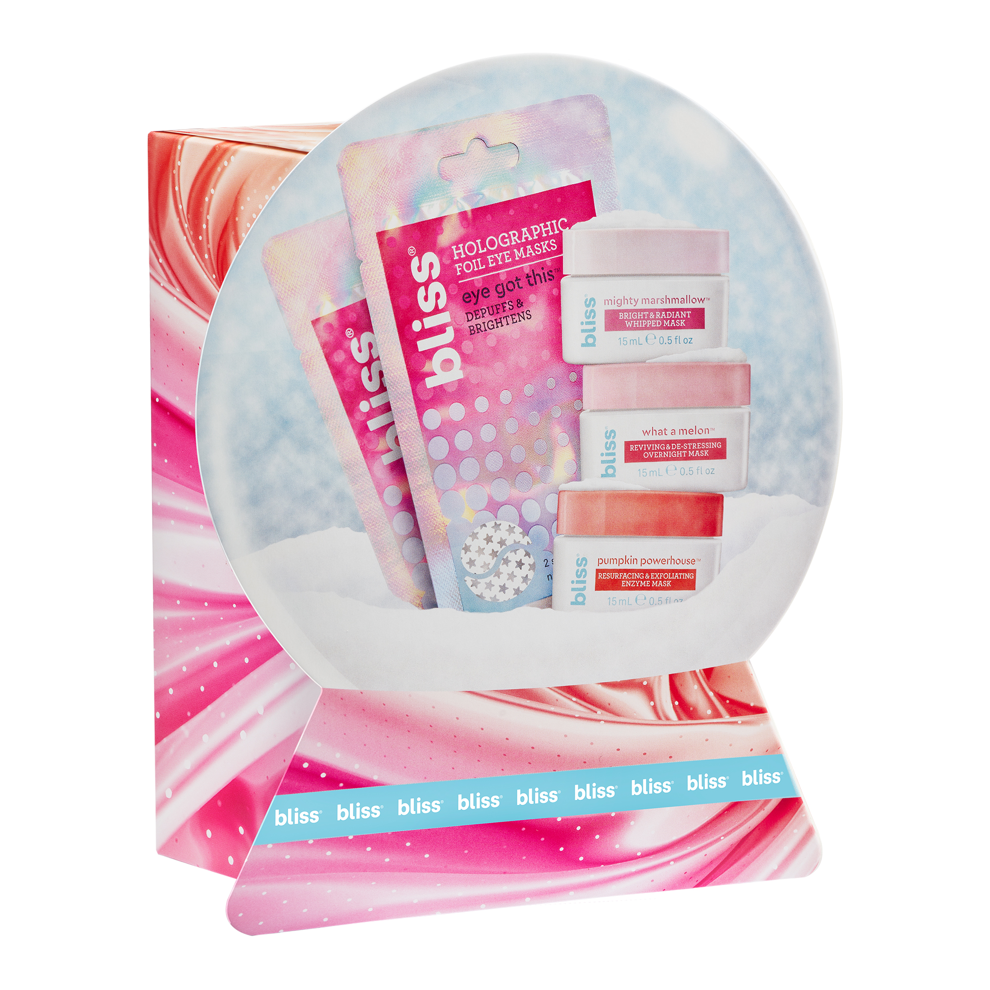 ($15 Value) Bliss Snow Globe Face Mask Set, 5 Pieces - image 4 of 8