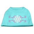 thumbnail image 1 of Pink Snowflake Swirls Screenprint Shirts Aqua M (12), 1 of 2