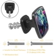 thumbnail image 3 of 4 Pcs Cabinet Handle Drawer Pulls Wolf Knobs with Screws Square Furniture Office Cabinet Knob Decoration, 3 of 7