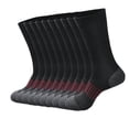 thumbnail image 2 of Frnrwgo 5 Pairs Men's Long Tube Socks Breathable Cotton Sweat Wicking Cushion Heel Outdoor Running Sports Socks, 2 of 3