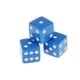 thumbnail image 4 of Juego de dados de 6 lados azules para juegos de mesa, 4 of 7