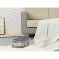 thumbnail image 5 of REGALWOVEN 1 Pack Storage Basket, Shelf Closet Storage Bin with Tassels for Key Tray Bowl for Entryway Desk, Catchall Home Decor Light Gray 13.4*6.3*4.7in, 5 of 5