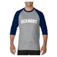 thumbnail image 1 of MmF - Mens Raglan Sleeve Baseball T-Shirts, up to Size 3XL - Vermont, 1 of 4