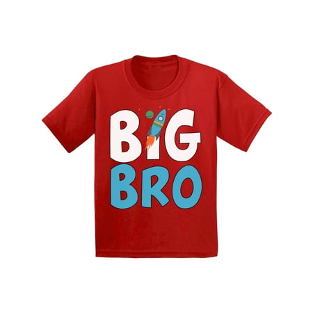 

Awkward Styles Big Bro T-shirt Space Rocket Toddler Shirt Big Brother Tee Gifts for Bro
