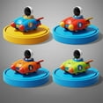 thumbnail image 1 of Space Astronaut Pullback Car, Walking Toy, Durable Plastic Construction, Remote Control Operation, Colorful Space Theme Design, Ideal Gift for Boys Girls, STEM Educational Play, Action-Packed Fun,, 1 of 8