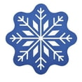 thumbnail image 1 of 26In Christmas Snowflake Doormat - Polyester, Round, Non-Slip Rubber Back, Washable, Festive Design, for Home/Office, 1 of 6