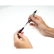 Zebra Pen F-301 Stainless Steel Retractable Ballpoint Pen, 0.7mm, Black Ink 2-Pack