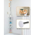 ADOVEL 4 Layer Corner Shower Caddy, Adjustable Shower Shelf, Constant