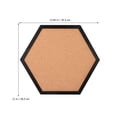 thumbnail image 4 of 1 juego de tablero de anuncios de corcho hexagonal, tablero de exhibición de imágenes, tablero de corcho decorativo, tablero de corcho, tablero de corcho, decoración de pared con soporte, 4 of 7