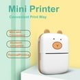 thumbnail image 4 of JIEMUCES Portable Wireless Printer for Travel Bluetooth-compatible Thermal Inkless Printer for IOS And for Android Laptop Small Printer with 5 Rolls Paper for Home Office, 4 of 8