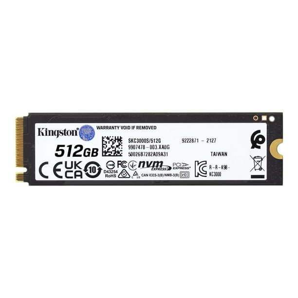 Kingston KC3000 PCIe 4.0 NVMe M.2 SSD - Stockage haute performant pour PC  de bureau et PC portables -SKC3000D/2048G Disque SSD : :  Informatique