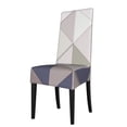 thumbnail image 1 of Dining Chair Back Cover, Water Washing, Disassembly Chair Sleeve Sliding Cover Protective Cover-Vintage Triangle Mosaic Pattern Chair Protectors Seat Covers, 1 of 8