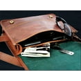 thumbnail image 5 of Jaald 11" Leather Messenger Bag Satchel Laptop Briefcase for Men Women Vintage Travel Crossbody Shoulder Bag Office Handbag Corporate Gift, 5 of 5