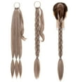thumbnail image 5 of SEGO Real Long Braided Ponytail Hair Extensions as Human Straight Wrap Around Pony Tail Natural Soft Synthetic Hair Piece for Women, 5 of 9
