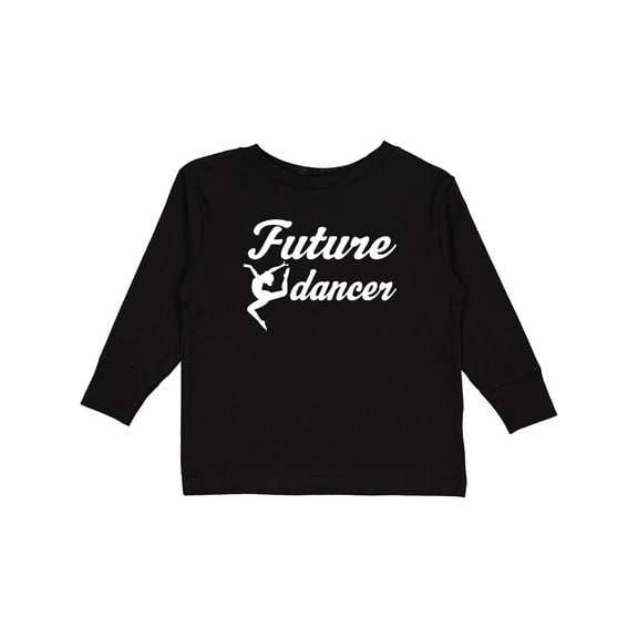 Inktastic Future Dancer Childs Dancing Girls Long Sleeve Toddler T-Shirt