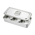 thumbnail image 4 of Siruishop Food Chafer Buffet Chafer Set Rectangular Catering Party Catering Buffet Set Hot 3 Compartments, 4 of 8