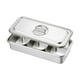 thumbnail image 4 of Plato de frotamiento Perfecl juego de calentadores para buffet Acero inoxidable 3 compartimentos, 4 of 8