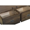 thumbnail image 4 of Crafters and Weavers Craftsman Mission 2-Door Solid Wood Armoire in Cherry, 4 of 11