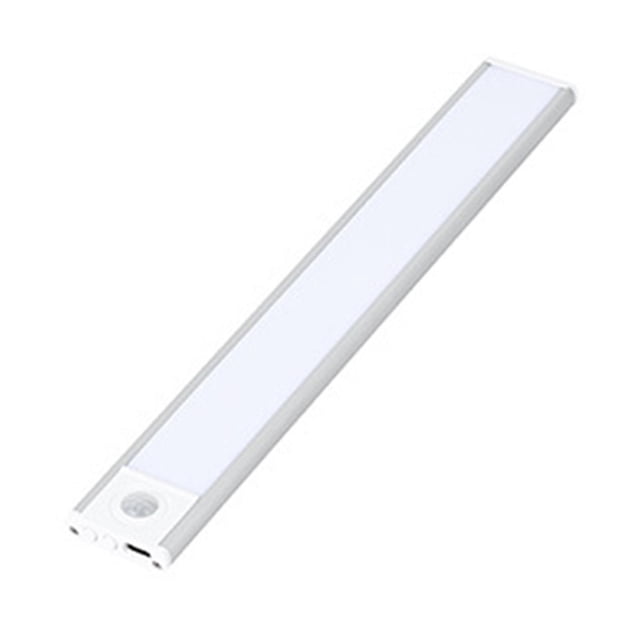 Luz de movimiento debajo del gabinete, USB, regulable para talleres, habitaciones de hotel, pasillos de cocina, pasillos 30cm Plata