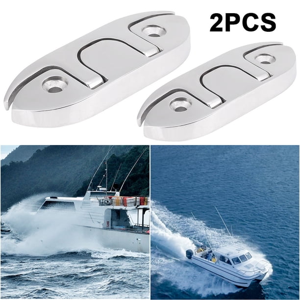 Cornamusa muelle plegable acero inoxidable 316 4-1/2 pulgadas cornamusa barco retráctil