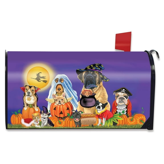 Briarwood Lane Trick or Treat Dogs Halloween Mailbox Cover
