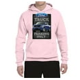 thumbnail image 2 of Wild Bobby, Ford Truck Parking Only Sign Gift for Owners of Ford Trucks | Mens Cars and Trucks Hooded Sweatshirt Graphic Hoodie, Light Pink, 3XL, 2 of 3