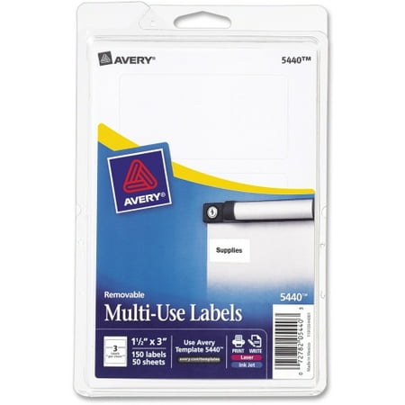 Avery Print or Write Removable Multi-Use Labels, 1-1/2